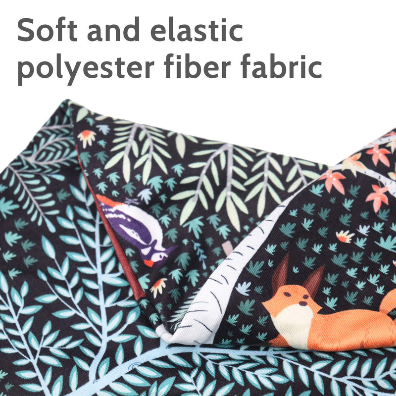 Baby Nursing Pillow Cover, Woodland Breastfeeding Pillow Slipcover Girls, Nursing Pillow Case for Newborn, Soft Fabric Fits Snug On Infant, Washable & Breathable, Animals Deer Rabbit Forest animals - NewNest Australia