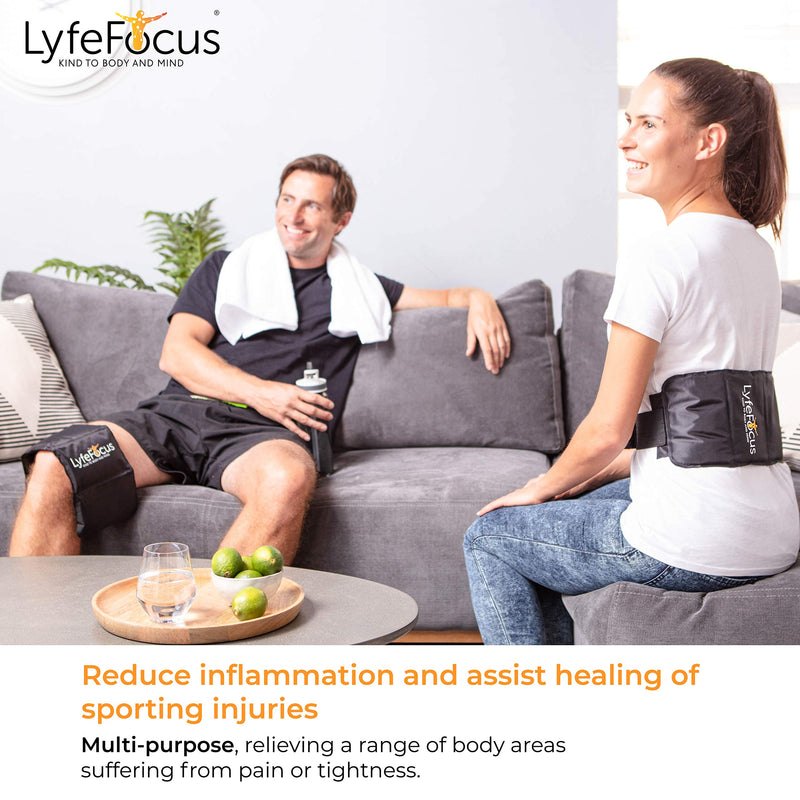 LyfeFocus Premium Multi-Use Reusable Hot & Cold Ice Compression Gel Pack – Adjustable Extension Strap for Shoulder, Leg & Back Pain Relief: Microwaveable & Freezable Wrap for Heat/Ice Injury Therapy - NewNest Australia