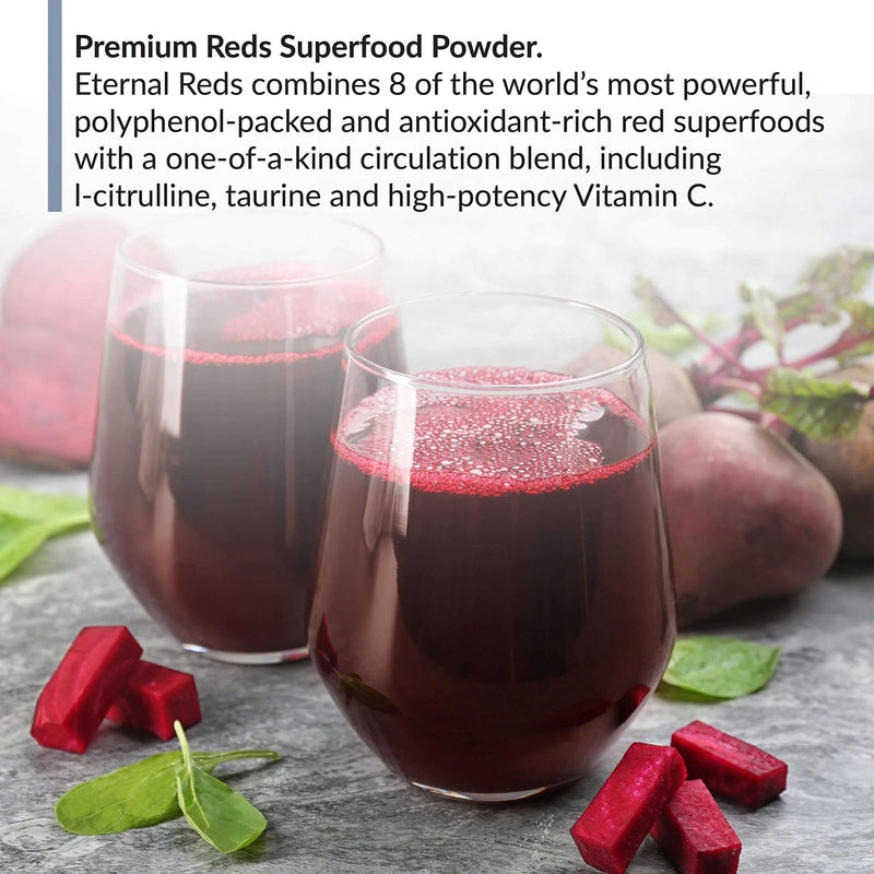 BioTrust Eternal Reds, Red Superfoods Powder, Support for Healthy Circulation, Energy, Stamina, No Added Sugar or Caffeine, Naturally Flavored and Sweetened, Berry Flavor (30 Servings) - NewNest Australia
