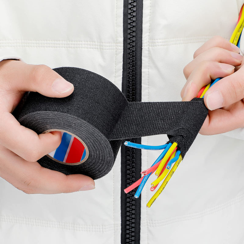 Wire Harness Cloth Electrical Tape Wire Loom Tape Wiring Harness Automotive Cloth Tape Heat Proof Adhesive Fabric Tape for Automotive Electrical Wrap Protection Insulation Cable Fixed (1 Piece,50 mm) 1 50 mm - NewNest Australia