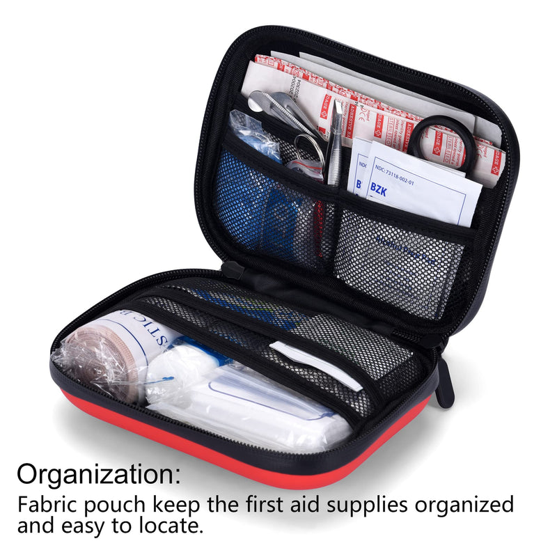 【2022 Upgrade】Portable Small First Aid Kit Compact Medical Kits with with Compartments EVA Case for Car, Home, Outdoors, Sports, Camping, Hiking and Office - NewNest Australia