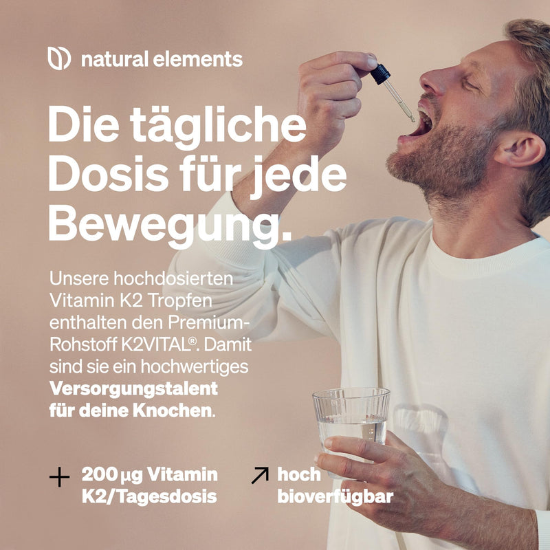 Vitamin K2 MK-7 200µg - 1700 drops (50 ml) - all-trans content >99.7% (K2VITAL® from Kappa) - laboratory tested, vegan, high dosage & produced in Germany - NewNest Australia