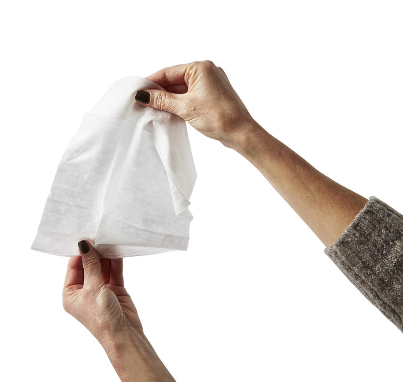 Medline ReadyFlush Large Adult-Sized 8x12 Personal Cleansing Cloths - Tub of 60 Flushable Wipes Standard - NewNest Australia