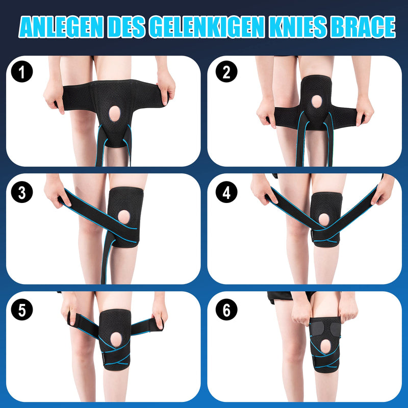 Dingira Knee Support For Men And Women, Breathable Orthopedic Knee Support, Adjustable Knee Support For Knee Pain, Meniscus Tear, Arthritis And Joint Pain Relief (Blue, L) - NewNest Australia
