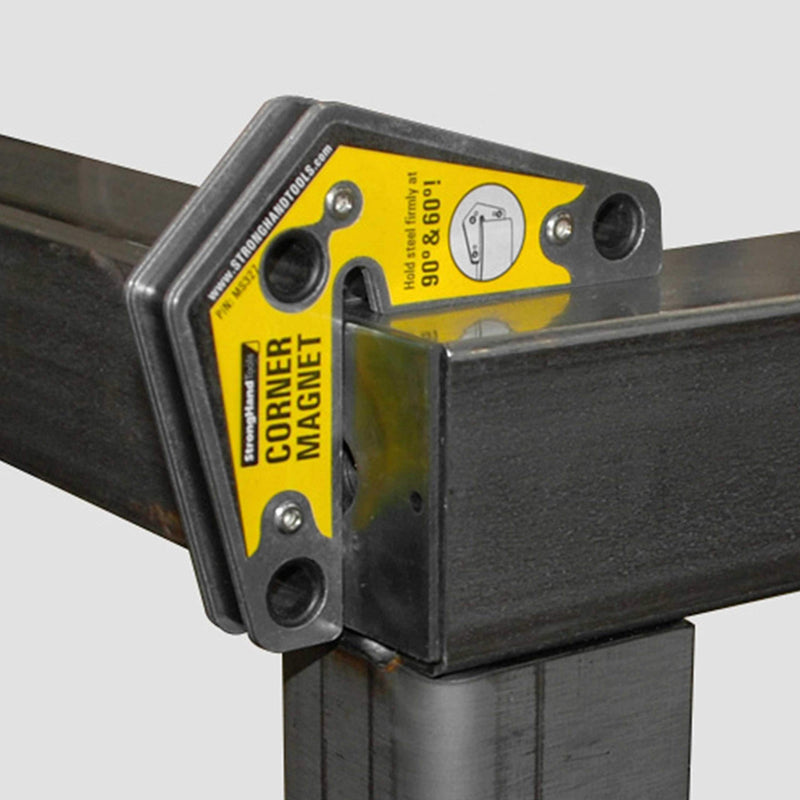 Strong Hand Tools - VAL-MST327 , Magnetic Corner Squares, (Twin Pack), 12°, 90° & 60° Angle Setting, Max Pull Force: 30 lbs, Low Profile, 3-1/4 x 3-3/4 x 5/8″, MST327 3.25-Inch x 3.75-Inch - NewNest Australia