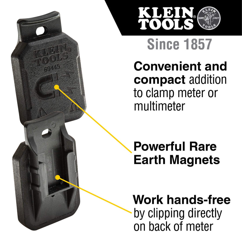 Klein Tools 69445 Magnetic Hanger Without Strap for Klein Tools Clamp Meters and Multimeters with Powerful Rare Earth Magnets - NewNest Australia