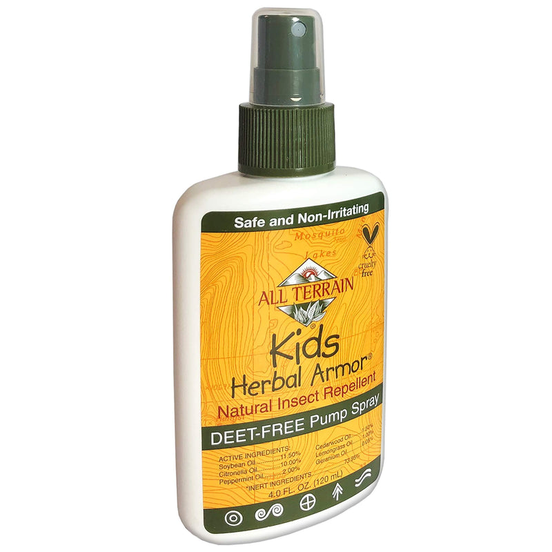All Terrain Kids Herbal Armor Natural, DEET-FREE Insect Repellent, Pump Spray, 4 Ounce - NewNest Australia