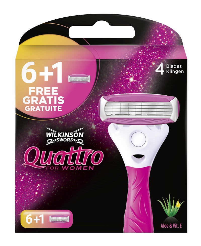 Wilkinson Sword Quattro for Women Razor Blades for Women's Razors, Pack of 7 (Pack of 1) - NewNest Australia