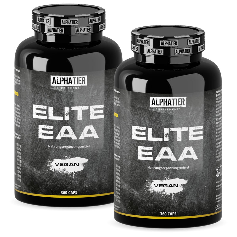 EAA capsules - 360 mega caps of 750 mg each - high dosage - 8 essential amino acids - ALPHATIER Elite EAAs protein capsules without magnesium stearate - amino capsules - fitness supplement 360 pieces (pack of 1) - NewNest Australia