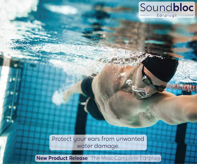 Ear Plugs for Sleeping by Soundbloc™ - 1 Year Supply (6 Pairs) - Custom Fit 27dB Noise Reduction Reusable Soft Silicone Earplugs - The Earplug for Sleep Size M/L Medium - Large - NewNest Australia