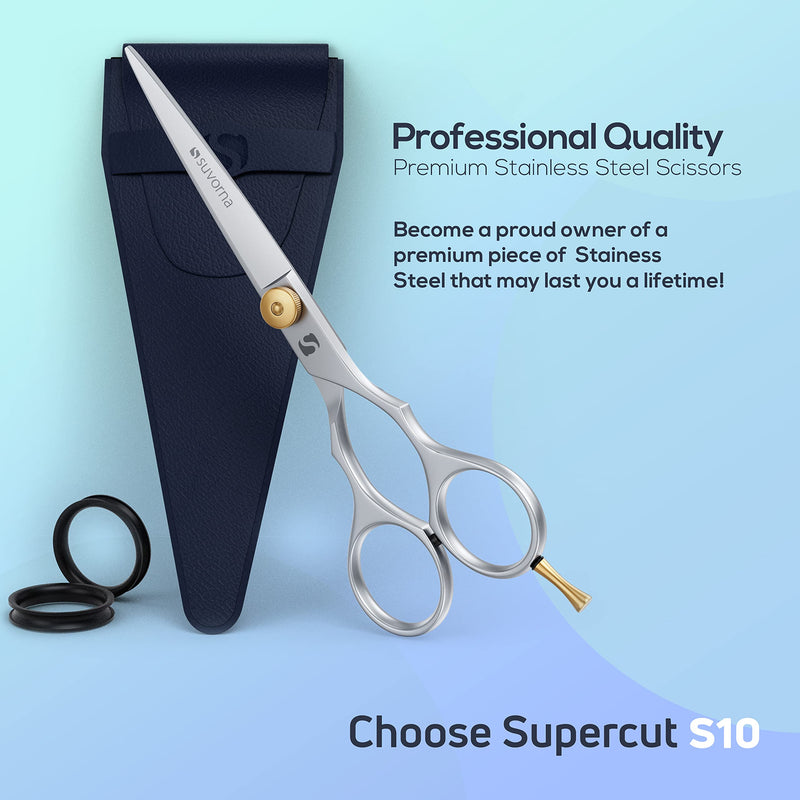 Suvorna 6 Inch Hair Scissors Professional Hairdressing Scissors - Hair Cutting Scissors - Barber Scissors - Hair Cutting Scissors - Hairdressing Scissors Children. Exclusively For Women/Men And Salon Use. - NewNest Australia