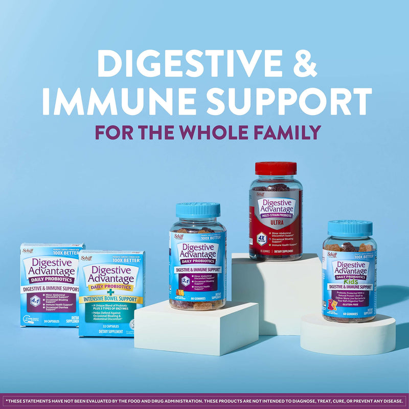 IBS Daily Probiotic Capsules for Digestive Health & Gut Health, Digestive Advantage Probiotics For Men and Women (96 count box) - Digestible Enzymes IBS 96CT - NewNest Australia