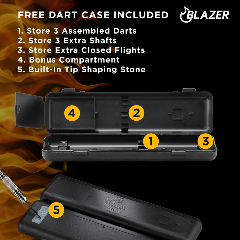 Fat Cat Blazer Soft Tip Darts with Storage/Travel Case, 16 Grams - NewNest Australia