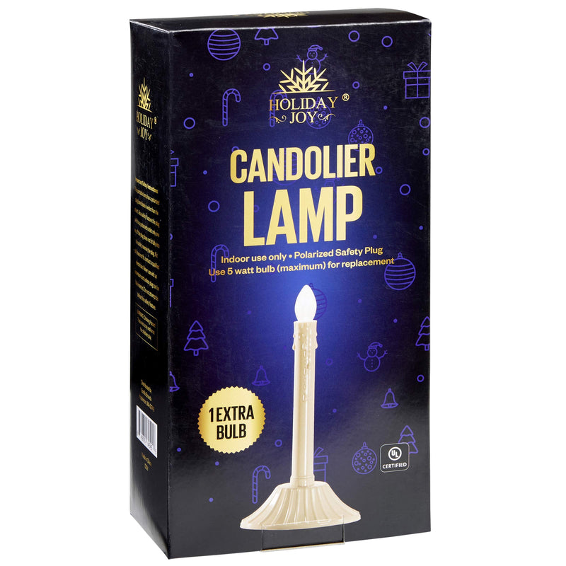 NewNest Australia - Holiday Joy - 1 Light Candle Candoliers Extra Bulbs - Great Electric Window Candle Lamp (1 Light) 