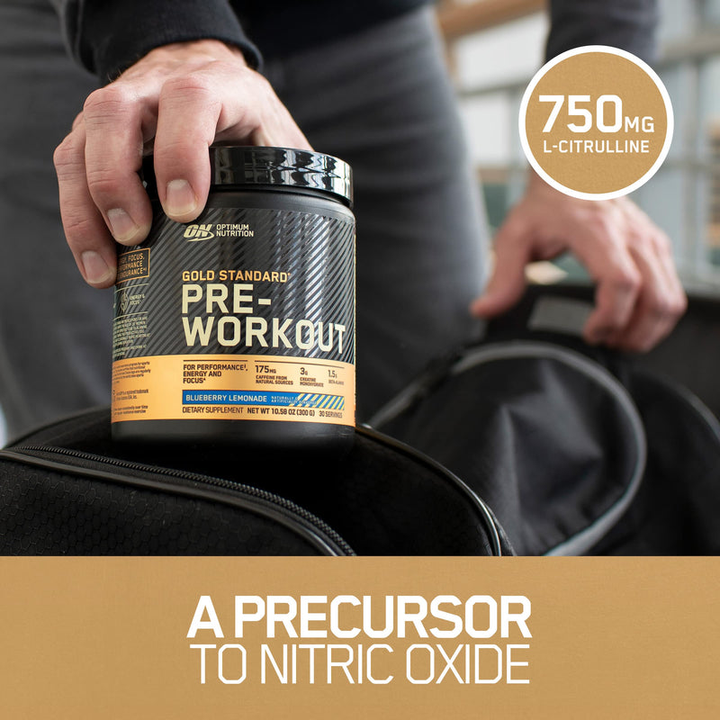 Optimum Nutrition Gold Standard Pre-Workout, Vitamin D for Immune Support, with Creatine, Beta-Alanine, and Caffeine for Energy, Keto Friendly, Blueberry Lemonade, 30 Servings (Packaging May Vary) - NewNest Australia
