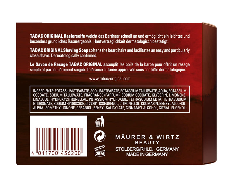 Tabac® Original | Shaving soap in a jar - enables easy and close shaving - original since 1959 | 125g - NewNest Australia