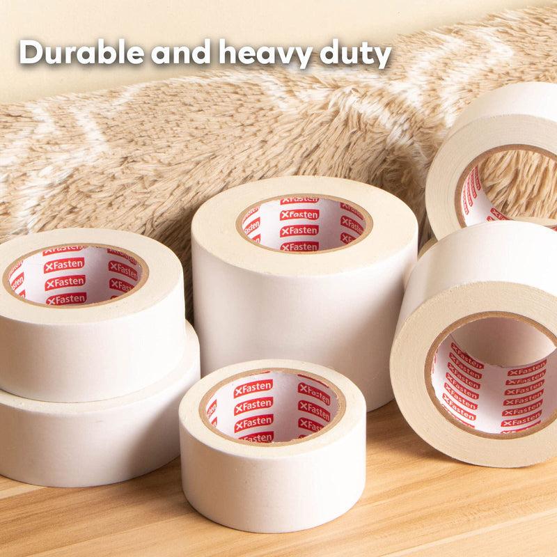 XFasten Double Sided Carpet Tape for Hardwood Floors 2-Inch x 30 Yards Carpet Tape Double Sided for Area Rugs, Residue-Free Rug Tape Hardwood Floor, Heavy-Duty 2 Sided Tape and Rug to Carpet 2 Inches x 30 Yards 1 - NewNest Australia