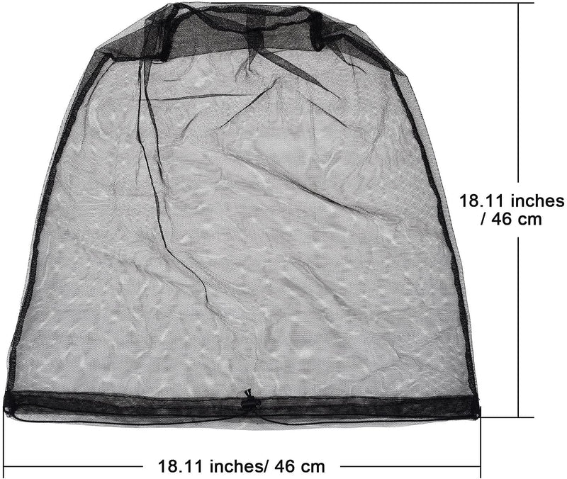 eBoot 2 Pack Head Net Face Mesh Head Cover for Outdoor Lovers Protect from Fly Screen Mosquito Gnat and Other Flies 2 pieces (1 pack) Black - NewNest Australia