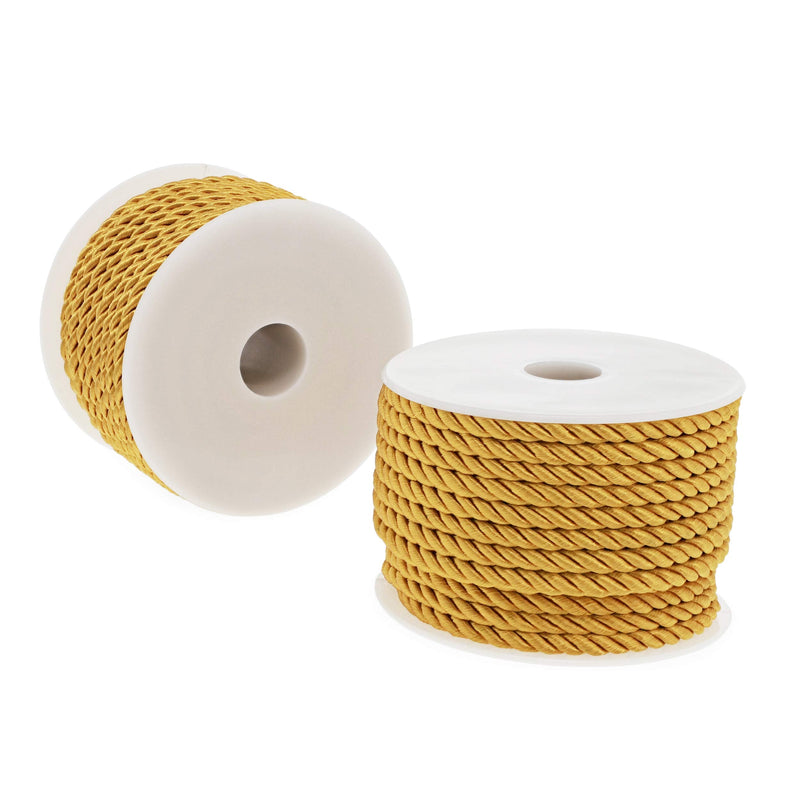 Twisted Gold Cord for Crafts, Sewing, Upholstery (36 Yards, 2 Rolls) - NewNest Australia