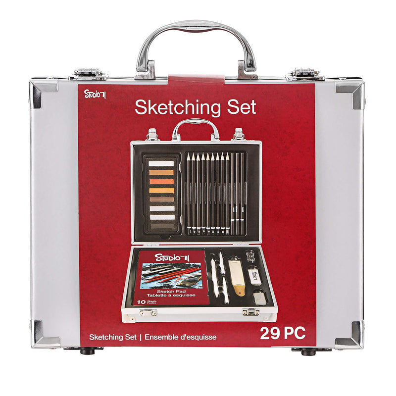 Darice Studio 71 Portable Sketching Art Set, 29 Pieces 28-Piece Sketching Art Set - NewNest Australia