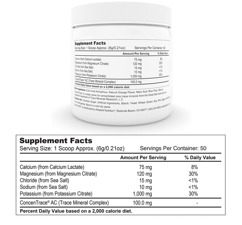 Keto K1000 Electrolyte Powder | Hydration Supplement Drink Mix | Boost Energy & Beat Leg Cramps | No Maltodextrin or Sugar | Orange, Lighter Stevia Taste | 50 Servings - NewNest Australia