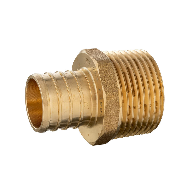 (Pack of 10) EFIELD PEX 3/4 INCH x 3/4 INCH NPT MALE ADAPTER BRASS CRIMP FITTING(NO LEAD) - NewNest Australia