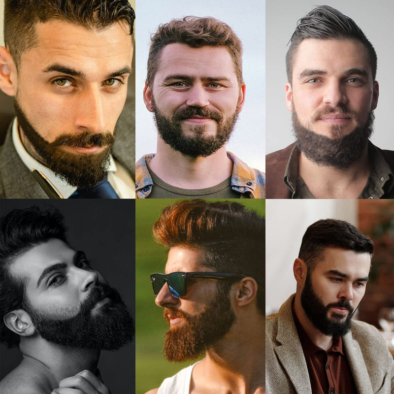 Prreal 2Pcs Black Beard Pen, Natural Beard Filler For men, Waterproof & Sweatproof Beard Pencil, Long-Lasting Beard Filling Pen To Fill, Define & Sharpen Hair, Beard & eyebrow Colour#Black 2 Count (Pack of 1) - NewNest Australia
