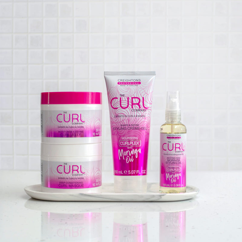The Curl Company Deep Conditioning Curl Masque (300 ml) - Deeply Nourishes Dry damaged Curls, Ideal for Waves, Curls and Coils, Professionally Formulated with Curplex and Nourishing Moringa Oil - NewNest Australia