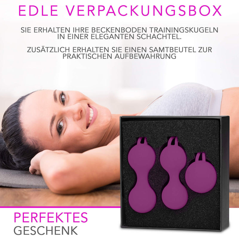Kegel Exercise Weights for Women - The Perfect Set for Pelvic Floor Training and Bladder Control – for Beginners and Advanced - Including Storage Box & Velvet Bag Pink - NewNest Australia