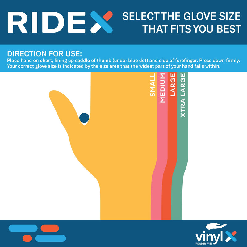 RIDEX Disposable Gloves Latex-Free Clear Vinyl Gloves [100-Count] Powder-Free All-Purpose Gloves, Dispenser Box Gloves 100 Pieces - Size Small Glove by Ridex Medical - NewNest Australia