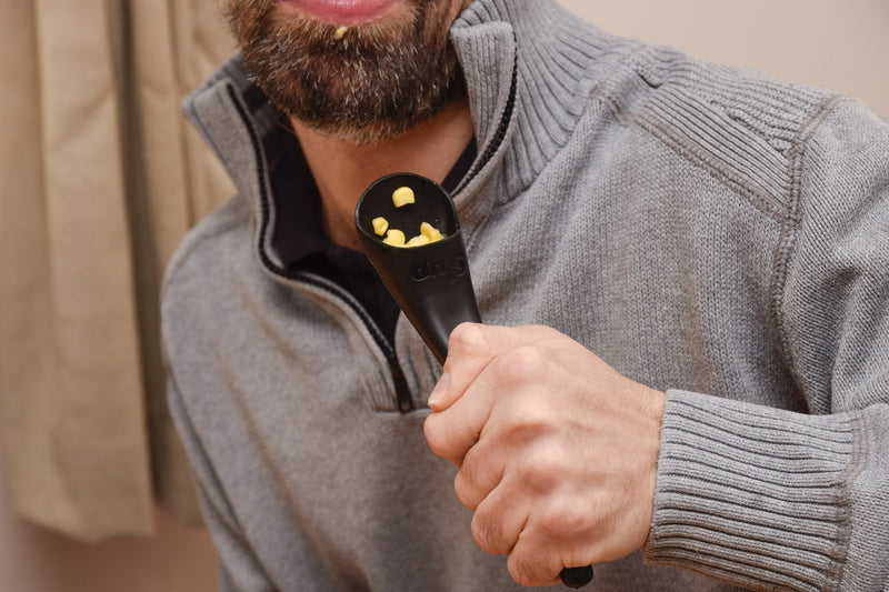 S'up Spoon - Assistive Eating Cutlery/Utensil, A Spoon for Children and Adults with Shaky Hands, Arthritis, Stroke, Cerebral Palsy, Limited Mobility, Parkinson's, and other Disabilities. (Black) - NewNest Australia
