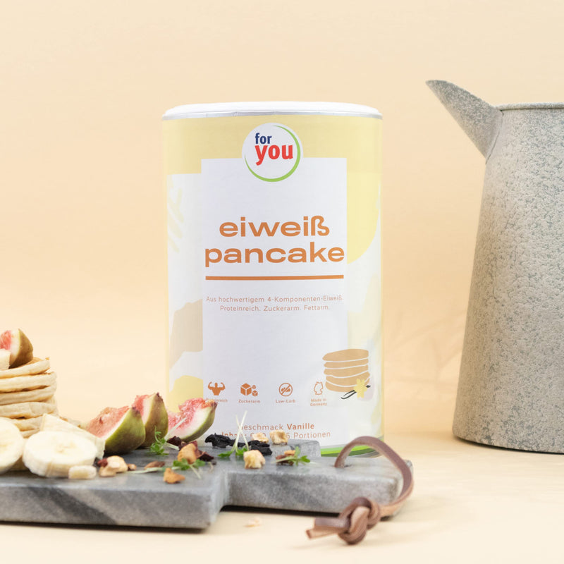 Protein Pancake Low Carb Baking Mixture I 4 Components Protein Pancake With Whey Protein Milk Protein Egg Protein Soy Protein I 600 G Protein Powder For Pancakes Vanilla 64 G Protein Per Serving - NewNest Australia