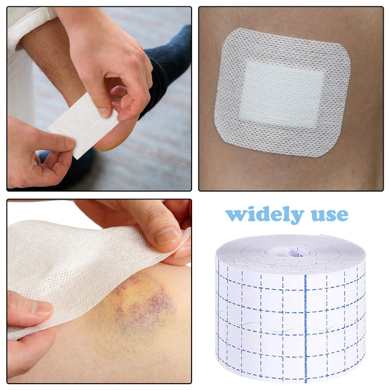 2 Rolls Non-Woven Cover Roll Stretch Tape Non-Woven Adhesive Bandages Breathable Bandage Tape Cohesive Wrap Bandages Protective Stretch Bandage Roll Film (2 Inch x 10.94 Yard) 2x393.8 Inch (Pack of 2) - NewNest Australia