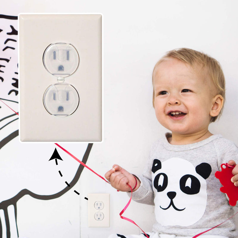 ABC123 - Outlet Plug Covers (36 Pack) Clear Child Proof Electrical Outlets Protector - Wall Socket Protector for Kids - NewNest Australia