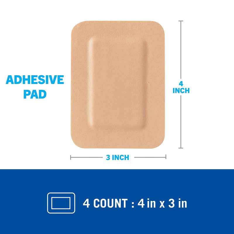 Nexcare Absolute Waterproof Adhesive Gauze Pad 4 One Size - NewNest Australia