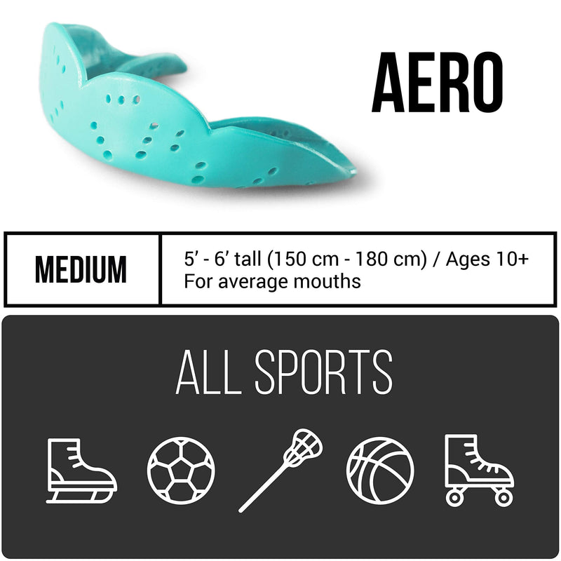 Sports Mouth Guard by SISU, Aero 1.6mm Mouthguard for Basketball, Soccer, Hockey, Lacrosse, Custom Fit for Youth and Adults Medium Royal Blue - NewNest Australia