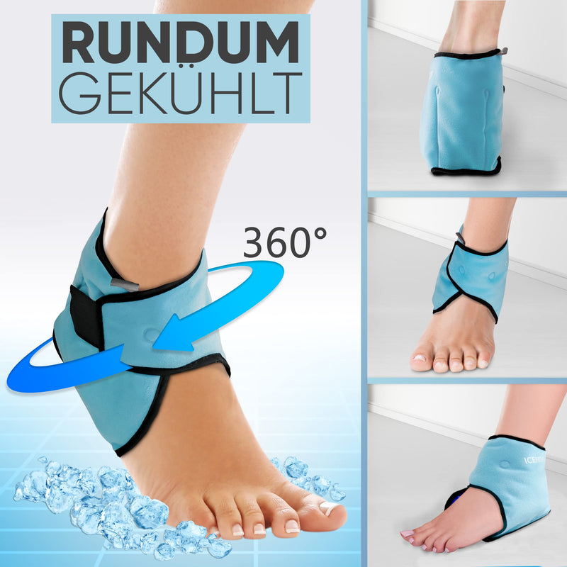 Icehof Cooling Pads Ankle Cooling Bandage Ankle Brace With Cooling Gel Cold Therapy Ankle Rheumatism Chemotherapy Ankle Pain Ankle Bandage One Size (Pack Of 1) - NewNest Australia