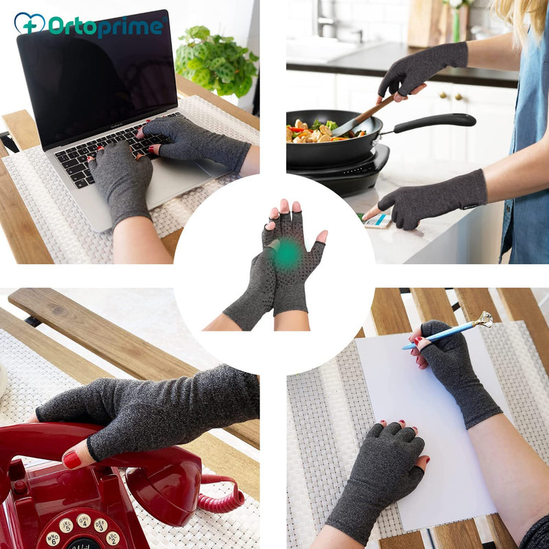 Ortoprime Par Comfort Arthritis And Osteoarthritis Gloves, Rheumatoid Arthritis, Compression Gloves, Anti-Arthritis Gloves For Men And Women, Pain Freedom (Large) - NewNest Australia