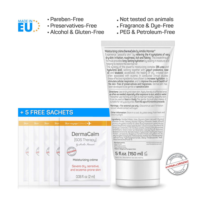 Clinically Tested Cream for Eczema, Dermatitis and Psoriasis Treatment - Urea 8%, Probiotics w/Best Natural Ingredients - Face & Body Lotion - Itchy, Severely Dry, Scaly Skin. Moisturizer - NewNest Australia