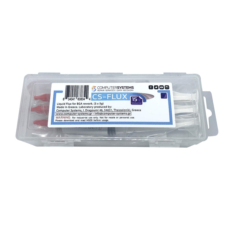 CS-FLUX reballing Low viscosity Halogen-free liquid flux for BGA component rework reflow 15g . Ideal for VGA GPU repairs - NewNest Australia