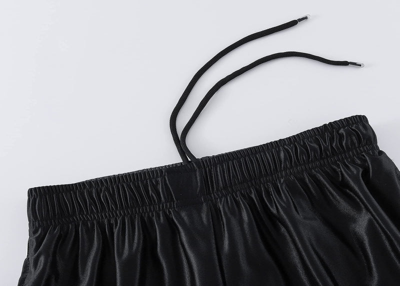 PRTCYPNT Men's 11'' Cool Basketball Shorts with Pockets Long Gym Athletic Shorts Running Quick-Dry Drawstring Large Black - NewNest Australia