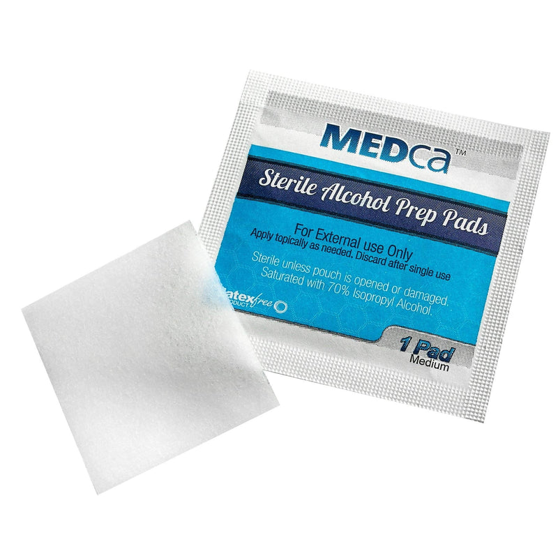 MEDca Alcohol Prep Pads, Sterile, Medium, 2-Ply (Pack of 300) - NewNest Australia