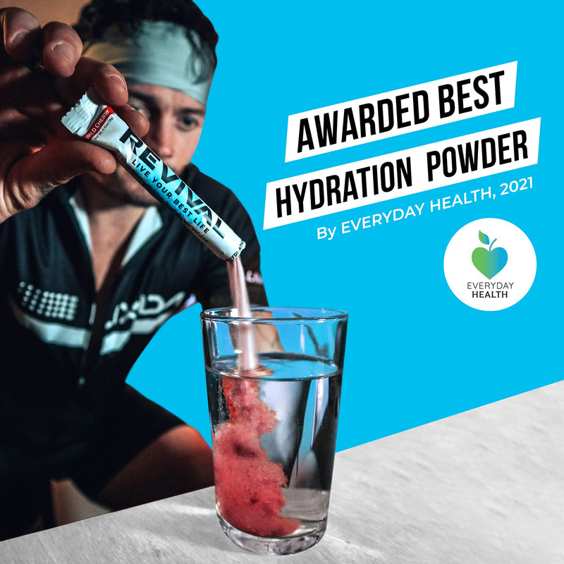 Revival Rapid Rehydration Electrolytes Powder - High Strength Vitamin C, B1, B3, B5, B12 Supplement Sachet Drink, Effervescent Electrolyte Hydration Tablets - 12 Pack Lemon Lime Lemon & Lime 12 Count (Pack of 1) - NewNest Australia