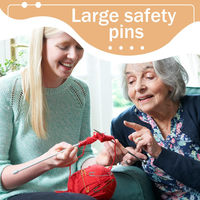20 Pieces 4 Inch Large Heavy Duty Safety Pins for Clothes Extra Safety Pins Stainless Steel Gold Safety Pins Assorted for Blankets Mattress Covers Backpacks for Sewing Quilting Blankets Upholstery - NewNest Australia