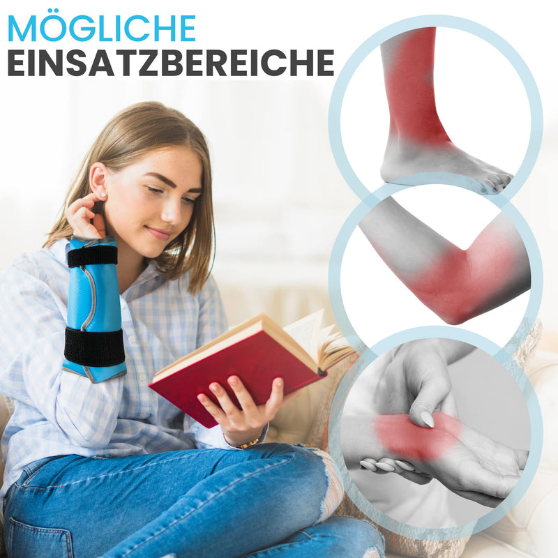 Icehof Wrist Cooling Pad - Cold Warm Compress With 2 X Velcro Fastening, Universal - High-Quality Cooling Gel & Upper - Cooling Bandage Cooling Cuff Like Cooling Gloves Hand Joint Pain - NewNest Australia