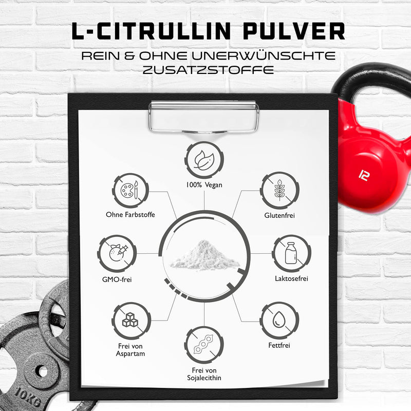 L-Citrulline Powder - 500 G - L-Citrulline Dl Malate 2:1 - Optimal Solubility - Vegan - Laboratory Tested & No Additives - Made From Vegetable Fermentation - Premium Citruline Malate Amino Acid - NewNest Australia