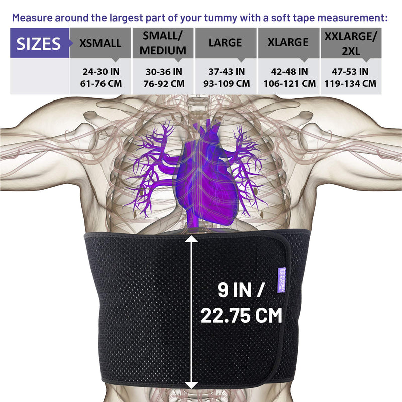 Everyday Medical Abdominal Binder Post Surgery - with Bamboo Charcoal Accelerate Healing and Reduce Swelling After C-Section, Abdomen Surgeries, Tummy Tuck, Bladder & Gastric Bypass Belly Girdle Small/Medium (Pack of 1) - NewNest Australia