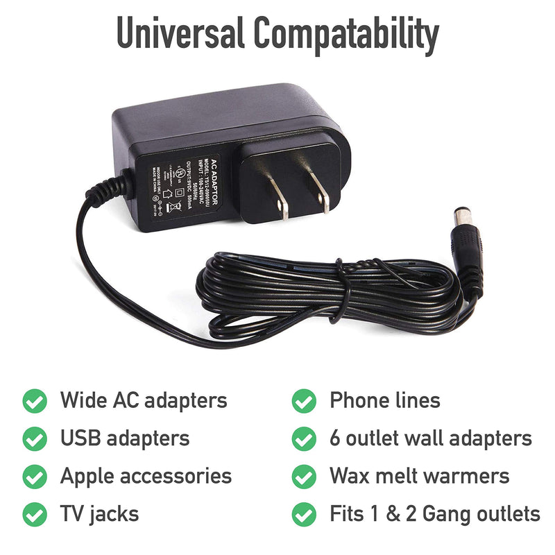 Baby Block Universal Power Outlet Cover Box | XL | Fits Large AC Adapters | Toddler Childproof Electric Outlets, Wall Sockets, Plugs, Cable & Cords | Indoor & Outdoor Compatible - NewNest Australia