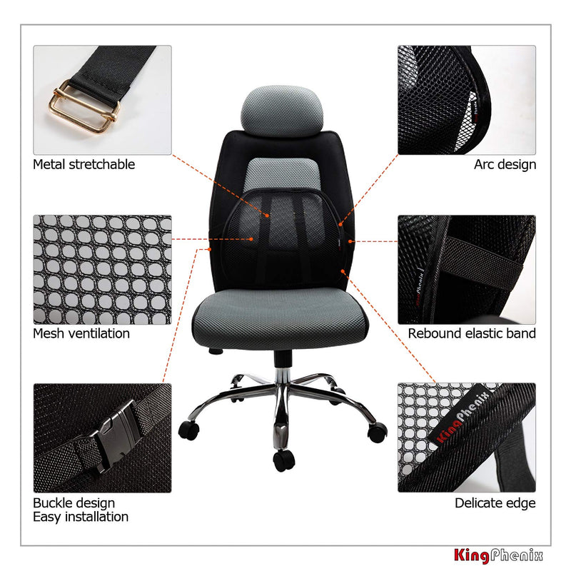 Lumbar Support (2 Pack) with Breathable Mesh, Suit for Car, Office Chiar - NewNest Australia