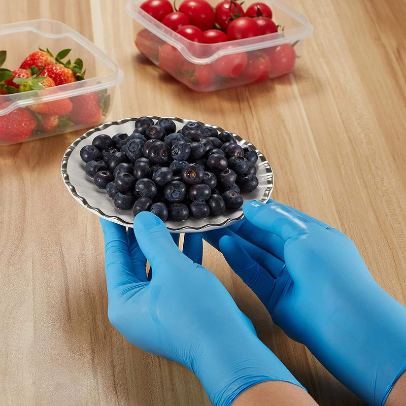 Nitrile Gloves Kids Gloves Disposable, Nitrile Gloves for 4-10 Years - Latex Free, Powder Free - for Kids Festival Preparation, Crafting, Painting, Gardening- Blue - NewNest Australia